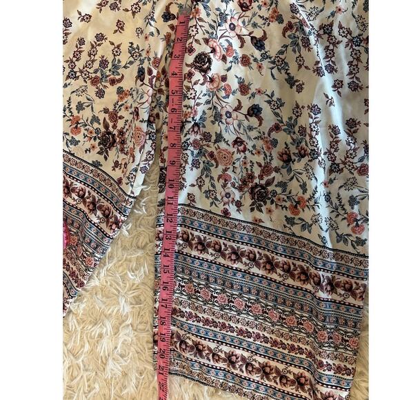 Bebop Women's Size L White Multicolor Floral Off the Shoulder Jumpsuit #0330 - Picture 13 of 16